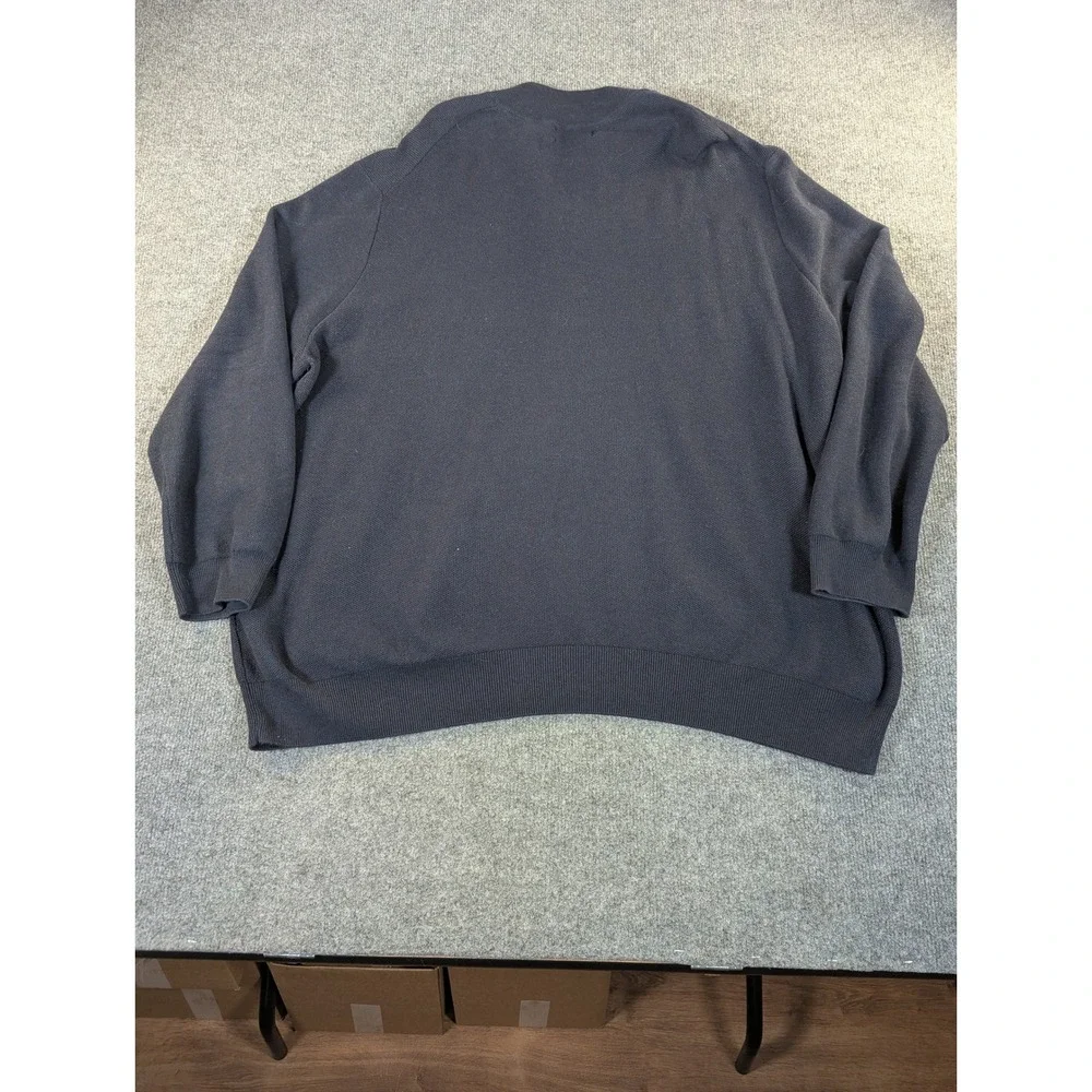 Polo Ralph Lauren Mens‎ Blue 100% Cotton Quarter Zip Sweater 3XB Big Tall #2350